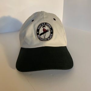 2002 US Open Bethpage Black Strapback Hat